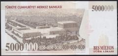 7.Emisyon 5 000 000 Lira J55 817010 Çok Temiz