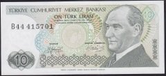 7.EMİSYON 1.TERTİP 10 LİRA B44 415701 ÇİLALTI ÇİL