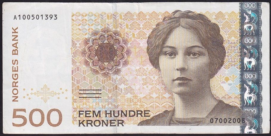 Norveç 500 Kroner 1999 Çok Temiz