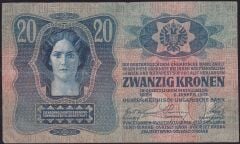 Avusturya Macaristan 20 Korona 1913 Çok Temiz