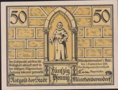 Almanya 50 Pfennig Notgeld 1921 Çil