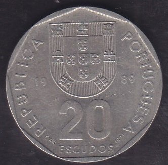 PORTEKİZ 20 ESCUDOS 1989