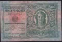 Avusturya Macaristan 100 Korona 1912 Ççt Çilaltı