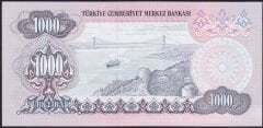6.Emisyon 3.Tertip 1000 Lira F14 881557 Çilaltı