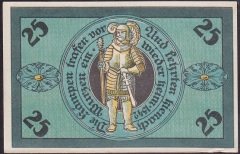 ALMANYA 25 PFENNİNG NOTGELD 1921 ÇİLALTI ÇİL