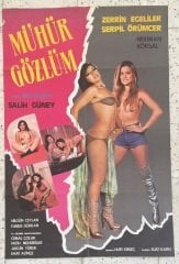 ZERRİN EGELİLER- SERPİL ÖRÜMCER - MÜHÜR GÖZLÜM - FİLM AFİŞİ eski para mezat