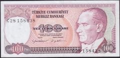 7.Emisyon 2.Tertip 100 Lira C28 158438 Çok Çok Temiz