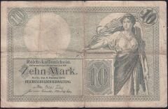 Almanya 10 Mark 1906 Çok Temiz
