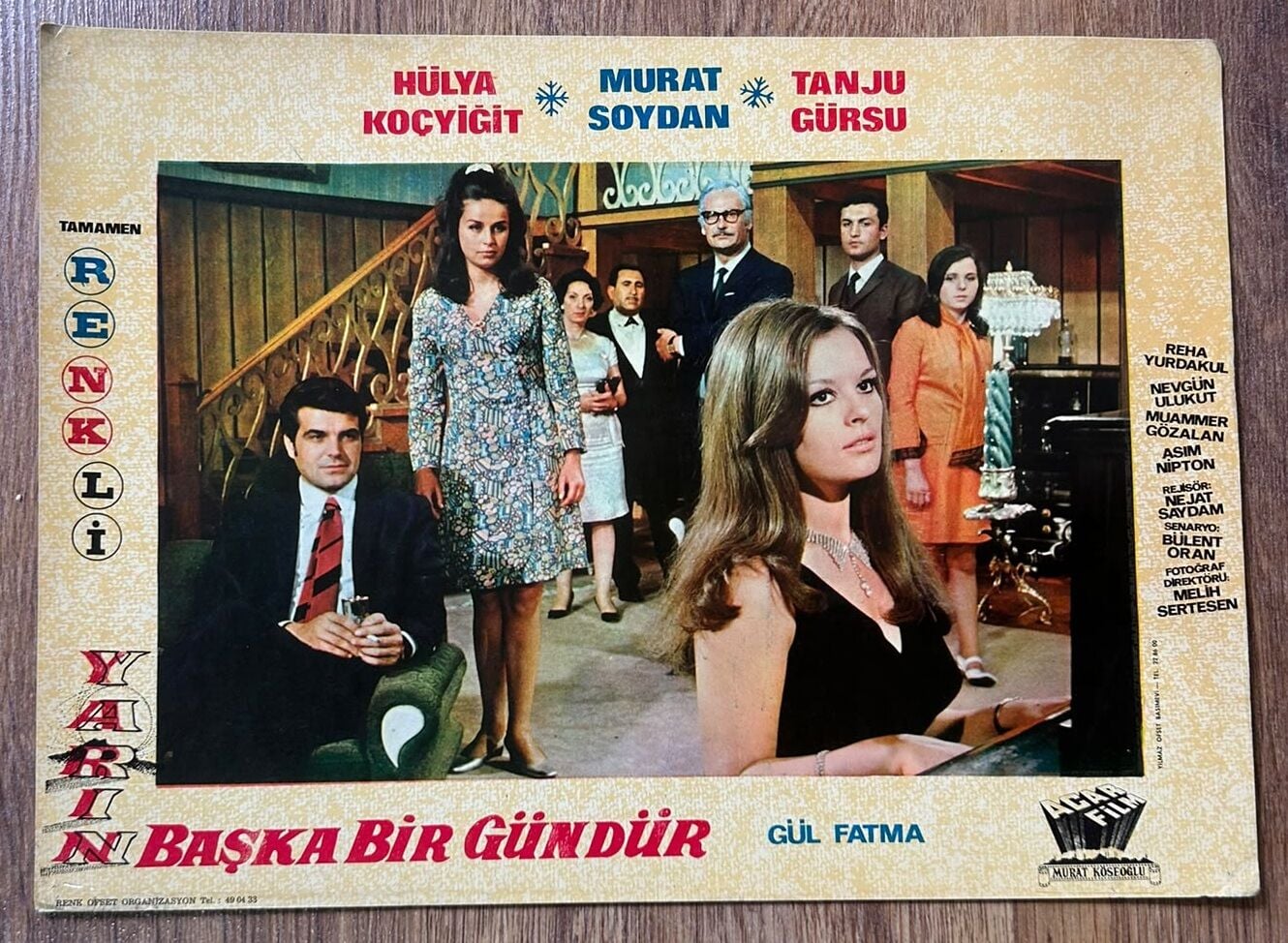 Yarın Başka Bir Gündür - Hülya Koçyiğit - Murat Soydan - Tanju Gürsu - Lobi Kartı