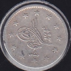 1255 / 8 ABDÜLMECİD 2 KURUŞ GÜMÜŞ TEMİZ (R)
