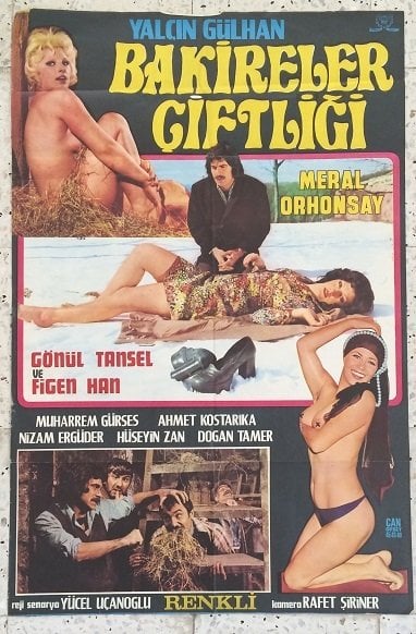 YALÇIN GÜLHAN - MERAL ORHONSAY - BAKİRELER ÇİFTLİĞİ - FİLM AFİŞİ eski para mezat