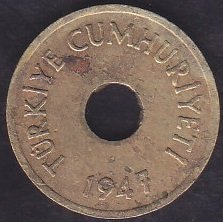1947 Yılı 1 Kuruş Çok Temiz