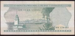 6.Emisyon 1.Tertip 10 Lira B51 071426 Çok Temiz+