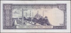 5.Emisyon 4.Tertip 500 Lira Y15 037085 Çok Temiz+