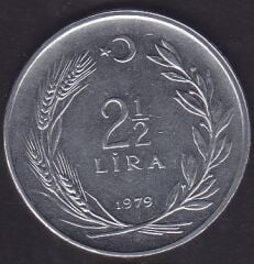 1979 Yılı 2.5 Lira Düz