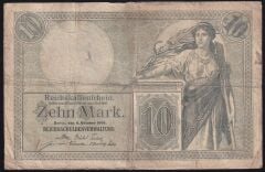 Almanya 10 Mark 1906 Çok Temiz