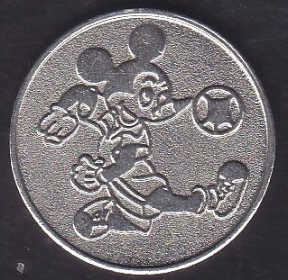 MİCK MOUSE RESİMLİ JETON eski para alan yerler