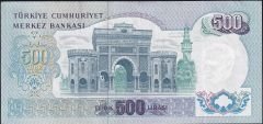 6.Emisyon 2.Tertip 500 Lira M54 385583 Çok Çok Temiz+