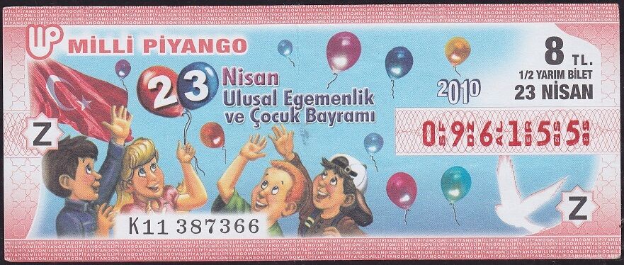2010 23 Nisan Yarım Bilet - Z Serisi