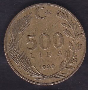 1989 Yılı 500 Lira