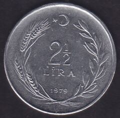1979 Yılı 2.5 Lira Ters