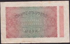 Almanya 20.000 Mark 1923 Çok Temiz ( Yıldızlı Seri )