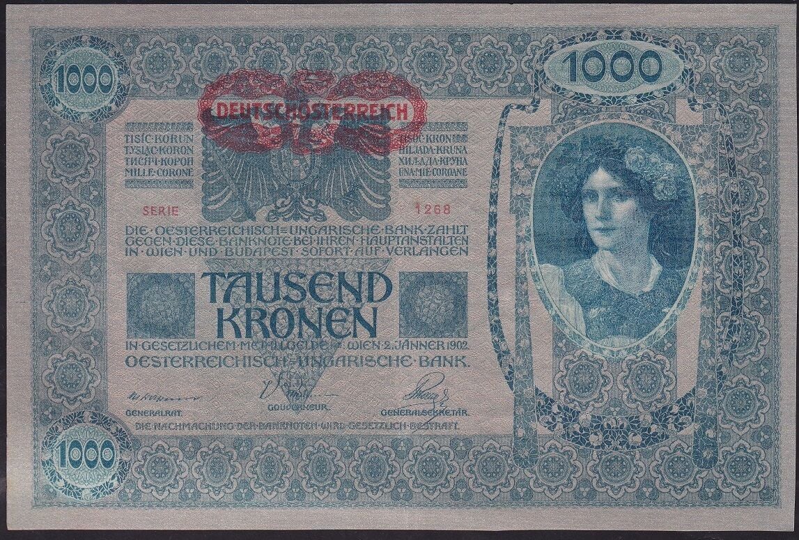 Avusturya Macaristan 1000 Korona 1902 Çilaltı ( Ezer )