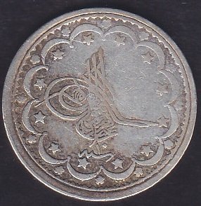 1277 / 10 ABDULAZİZ 5 KURUŞ GÜMÜŞ TEMİZ (R)