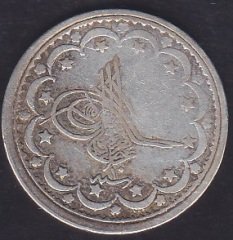 1277 / 10 ABDULAZİZ 5 KURUŞ GÜMÜŞ TEMİZ (R)