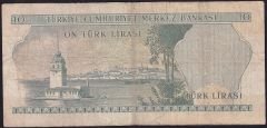 6.Emisyon 1.Tertip 10 Lira B35 315523 Çok Temiz