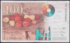 Fransa 100 Frank 1997 Çok Temiz