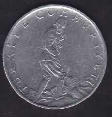 1976 Yılı 2.5 Lira TC lerden Biri Ters Biri Düz Aynı Parada