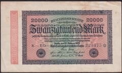 Almanya 20.000 Mark 1923 Çok Temiz+ ( Yıldızlı Seri )