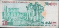 7.Emisyon 20 000 000 Lira E83 704868 Çok Temiz+