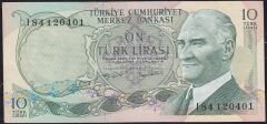 6.Emisyon 2.Tertip 10 Lira I84 120401 Ççt Çilaltı