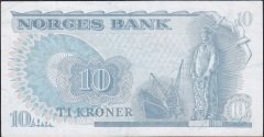 Norveç 10 Kron 1984 Çok Temiz +