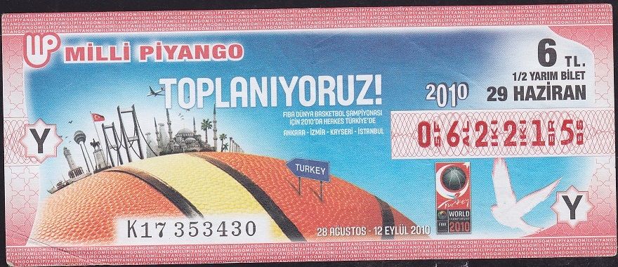 2010 29 Haziran Yarım Bilet - Y Serisi