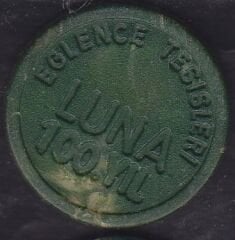 Luna 100.yıl Lunapark Jetonu Yeşil
