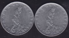 1975 Yılı 2.5 Lira (Ters Düz Takım)