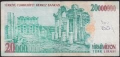 7.Emisyon 20 000 000 Lira E82 336486 Çok Temiz