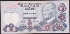 6.Emisyon 2.Tertip 1000 Lira E05 098627 Çok Temiz+