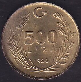 1990 Yılı 500 Lira Çilaltı