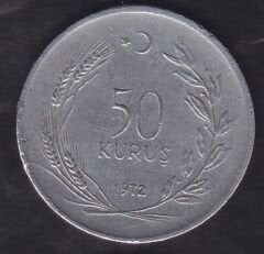 1972 Yılı 50 Kuruş