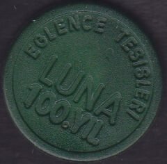 Luna 100.yıl Lunapark Jetonu Yeşil