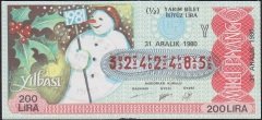 1980 31 Aralık Yarım Bilet - Y Serisi