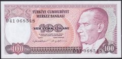 7.Emisyon 2.Tertip 100 Lira D41 068548 Çil