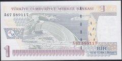 8.Emisyon 1 YTL A67 589117 Çilaltı