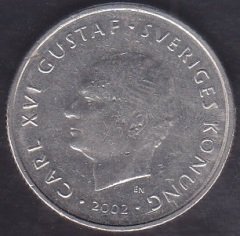 İSVEÇ 1 KRONA 2002