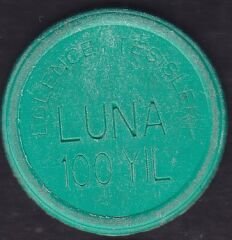 Luna 100.yıl Lunapark Jetonu Turkuaz