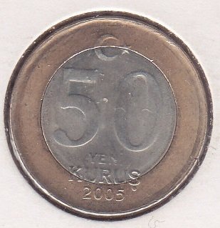 2005 Yılı 50 Yeni Kuruş Çilaltı Çil